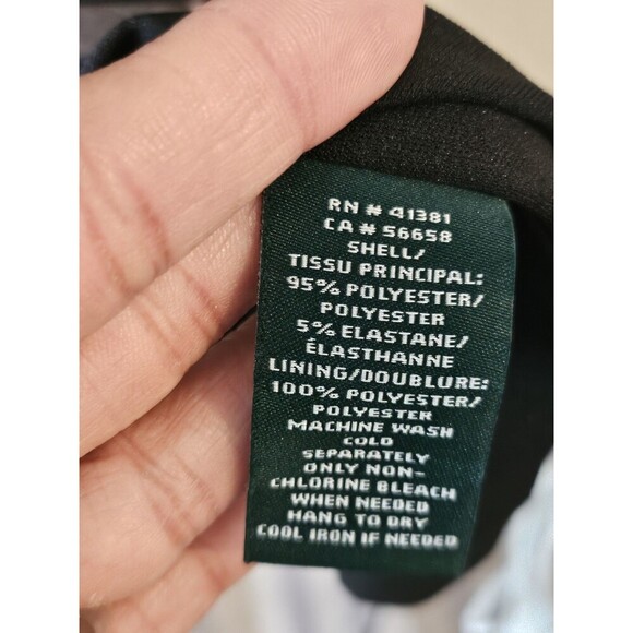 Lauren by Ralph Lauren Women's Polka-Dot Trapeze Jersey Dress Casual  Size 12. - Picture 10 of 11